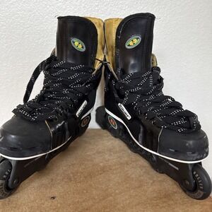 BAUER‎ 5 OFF ICE INLINE HOCKEY SKATES  Instigator 72mm wheels. 5182 215
